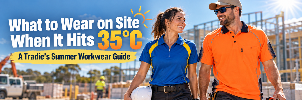 What to Wear on Site When It Hits 35°C: A Tradie’s Summer Workwear Guide