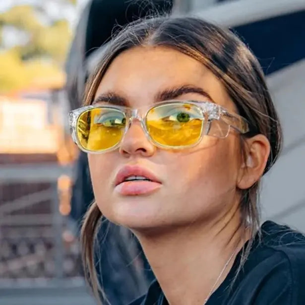 Safe Style FCY100 Fusions Clear Frame Yellow Safety Glasses