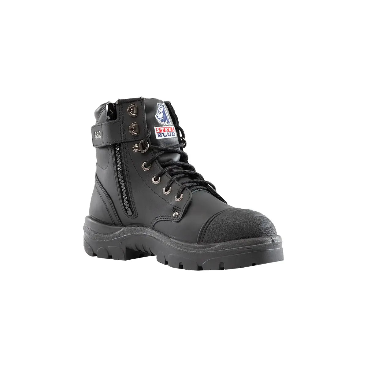 Steel Blue Argyle Zip Scuff Cap 312652