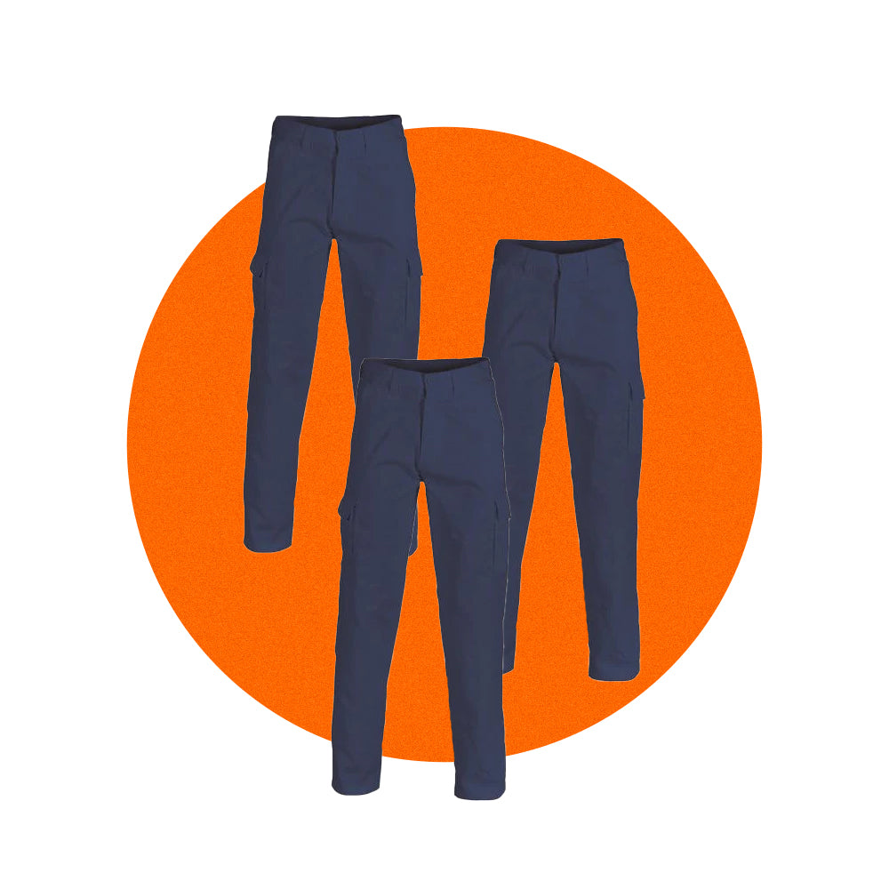Tradie Cotton Drill Cargo Pants Value Pack 3312