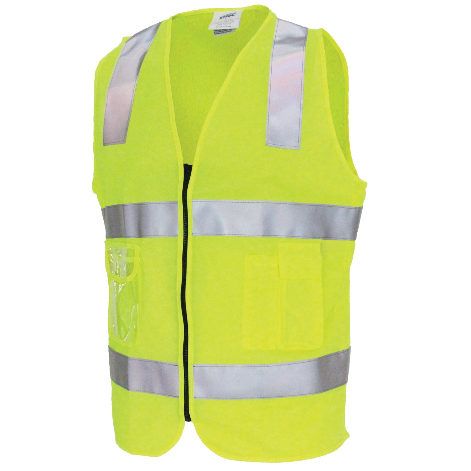 Day/Night Side Panel Safety Vest with Generic R/Tape 3507DNCDay/Night Side Panel Safety Vest