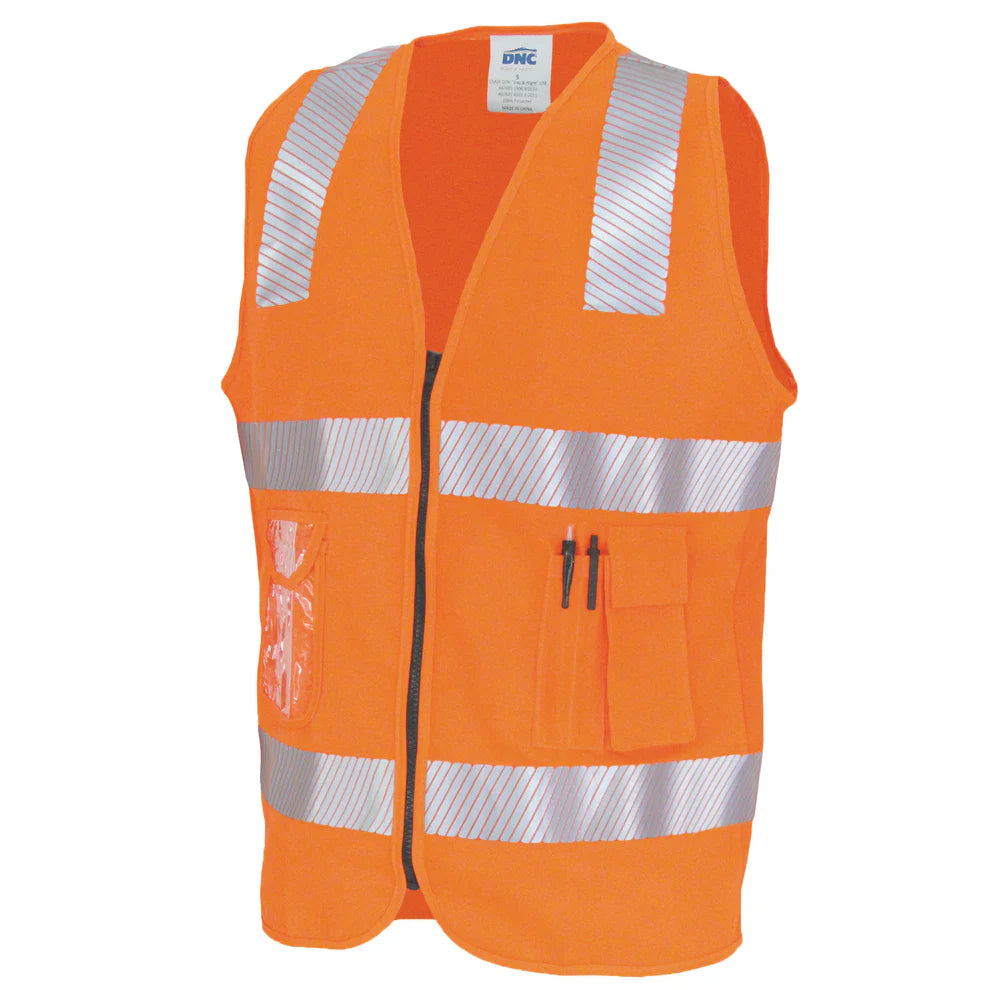 Day/Night Side Panel Safety Vest with Segment R/Tape 3508