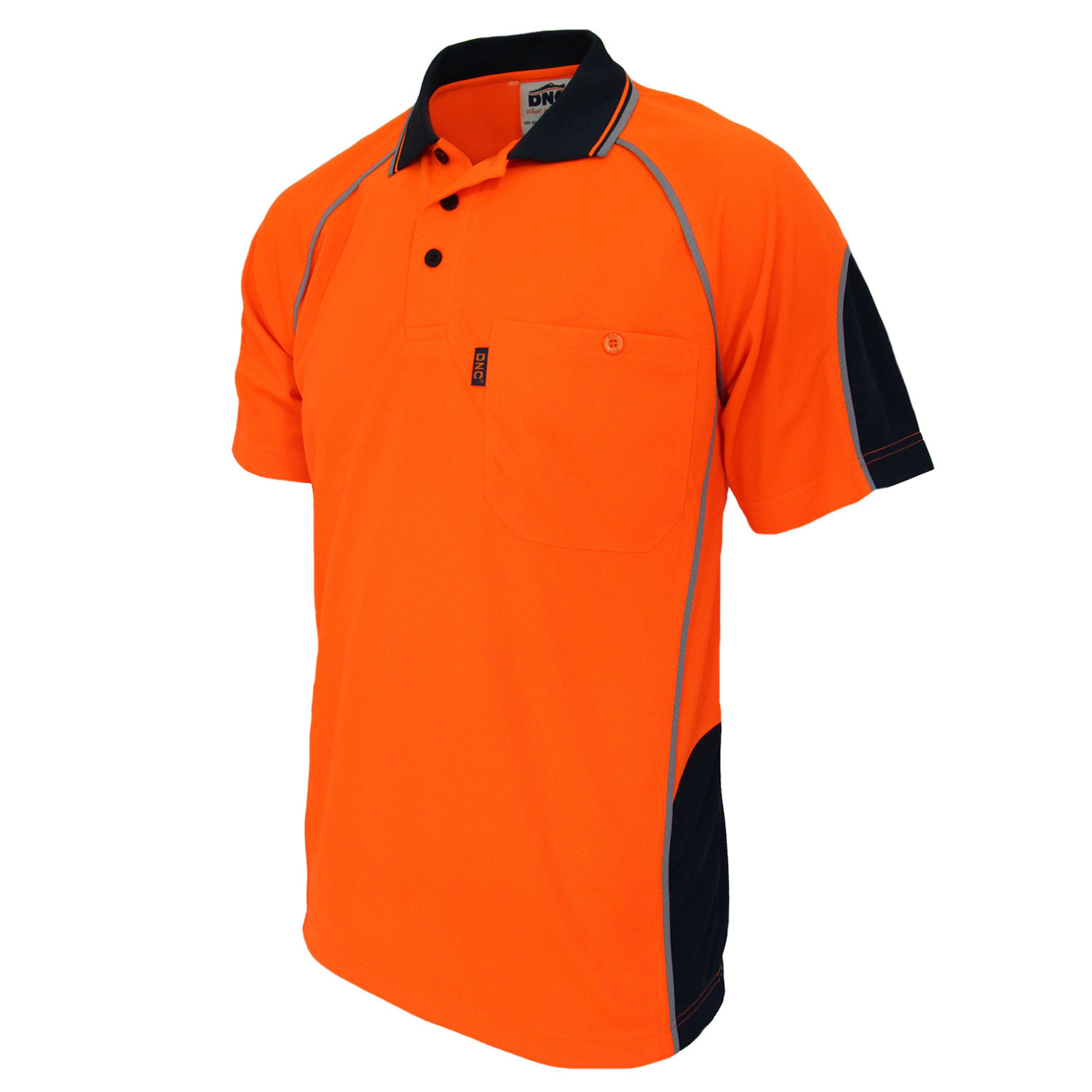 Hi-Vis Semicircle-piping Polo - 3569