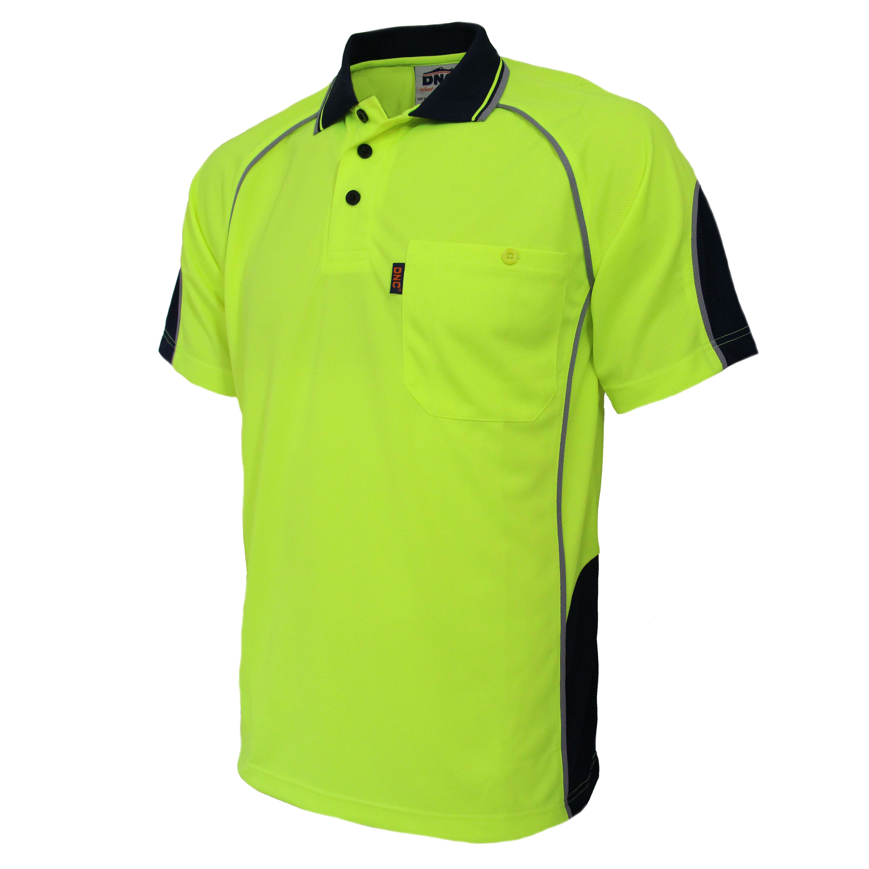 Hi-Vis Semicircle-piping Polo - 3569