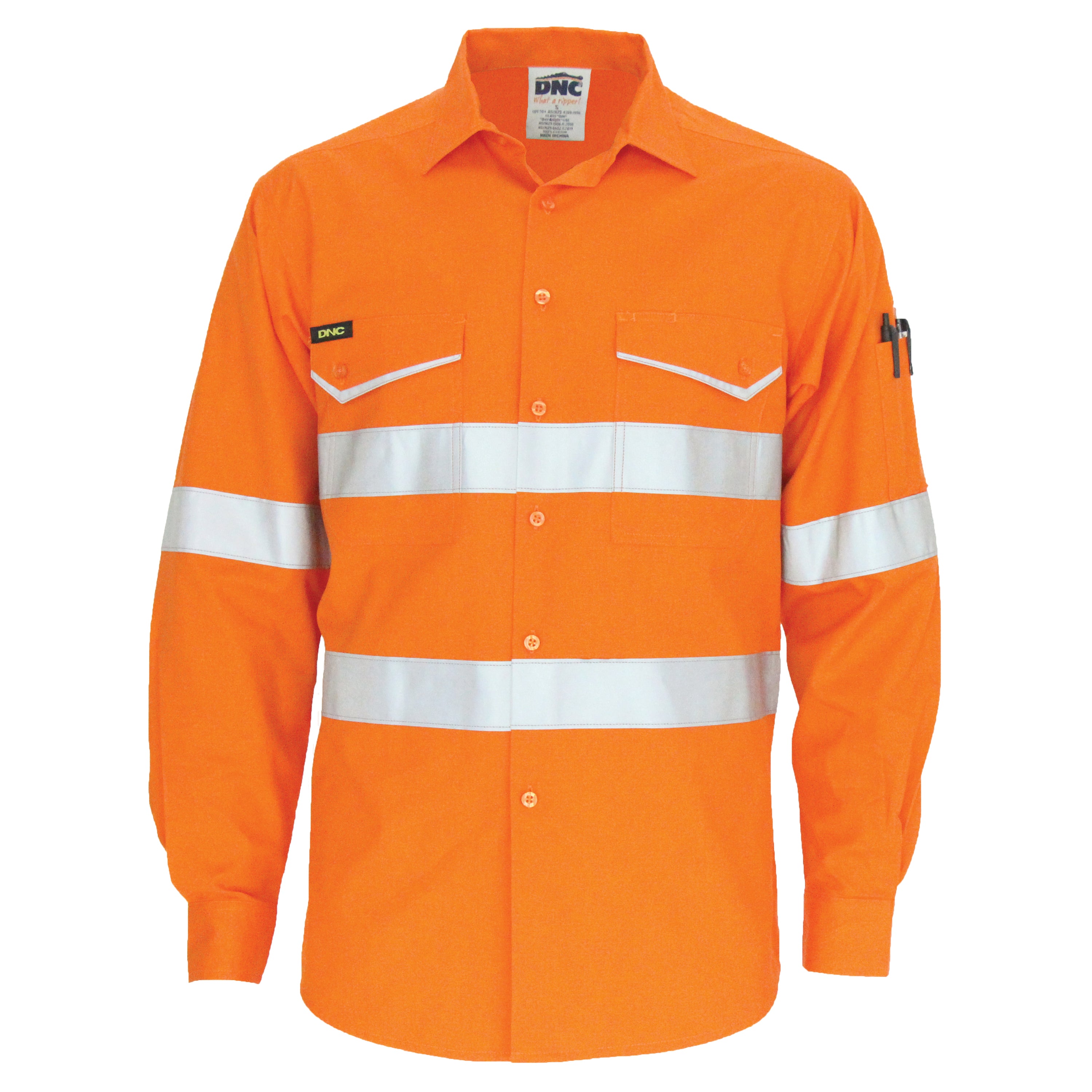 HiVis RipStop Cotton Cool Shirt with Reflective Tape, L/S 3590