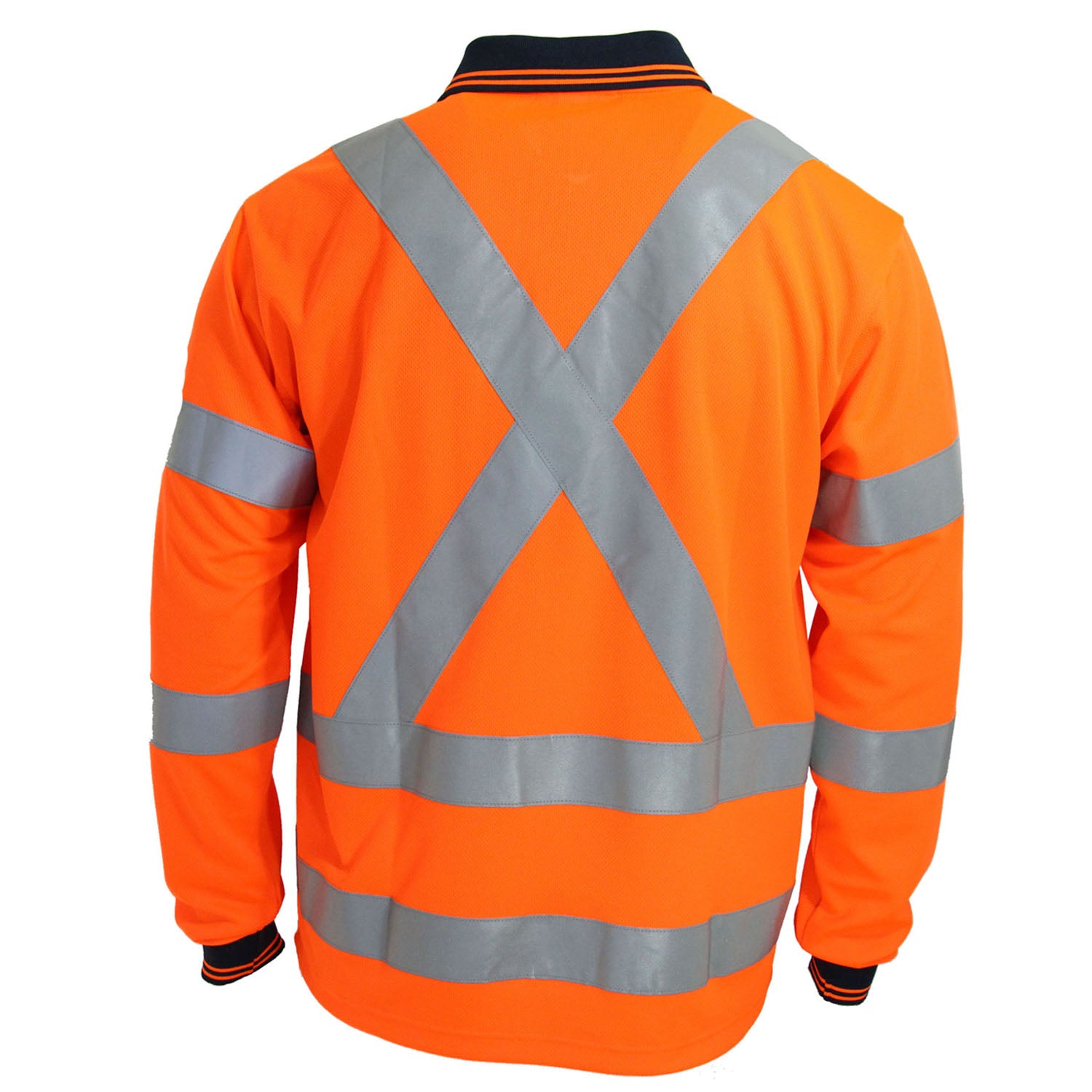 Hi-Vis "X' Back & Bio-motion Taped Polo 3710DNC-Vis "