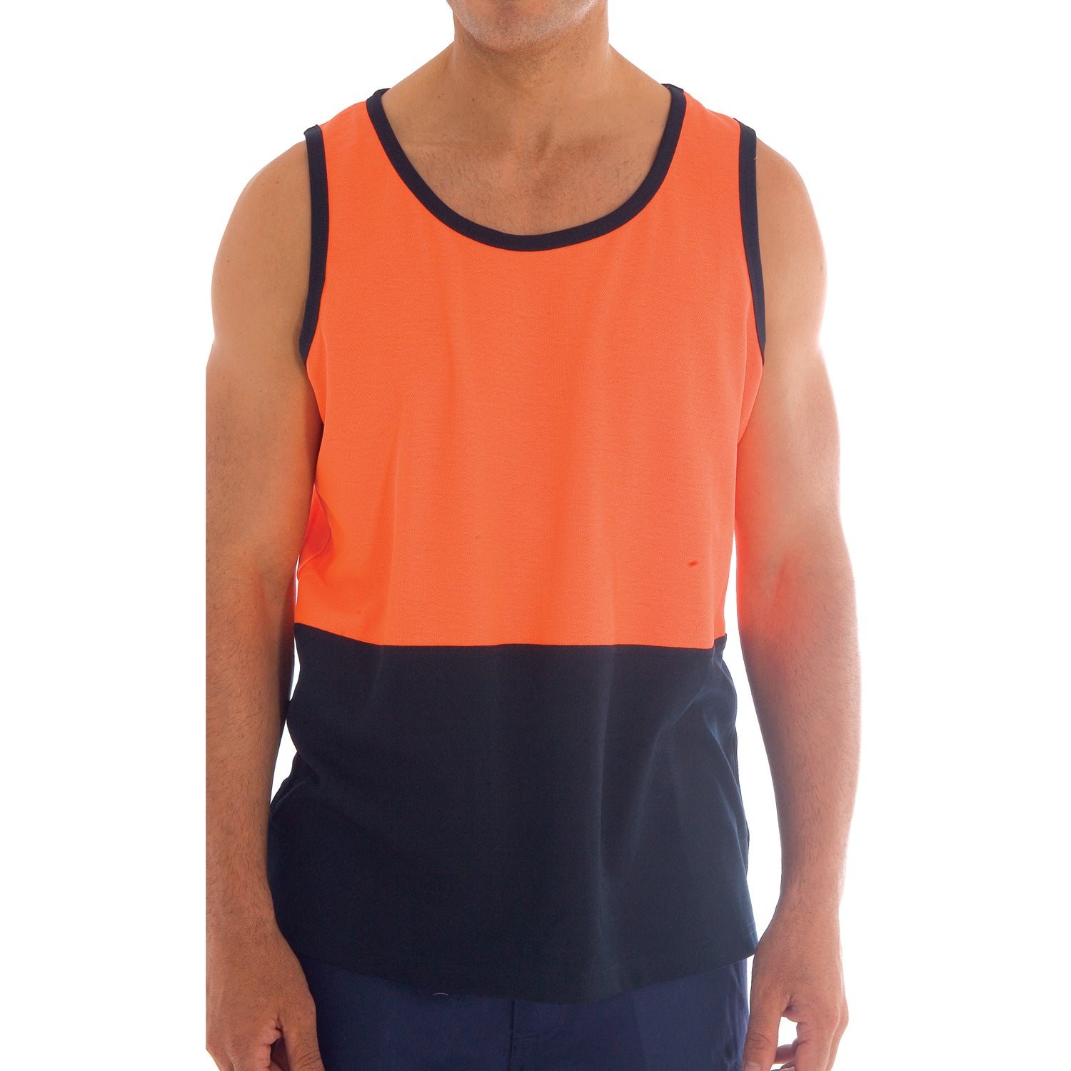 Cotton Back Two Tone Singlet 3841DNCTone Singlet 3841