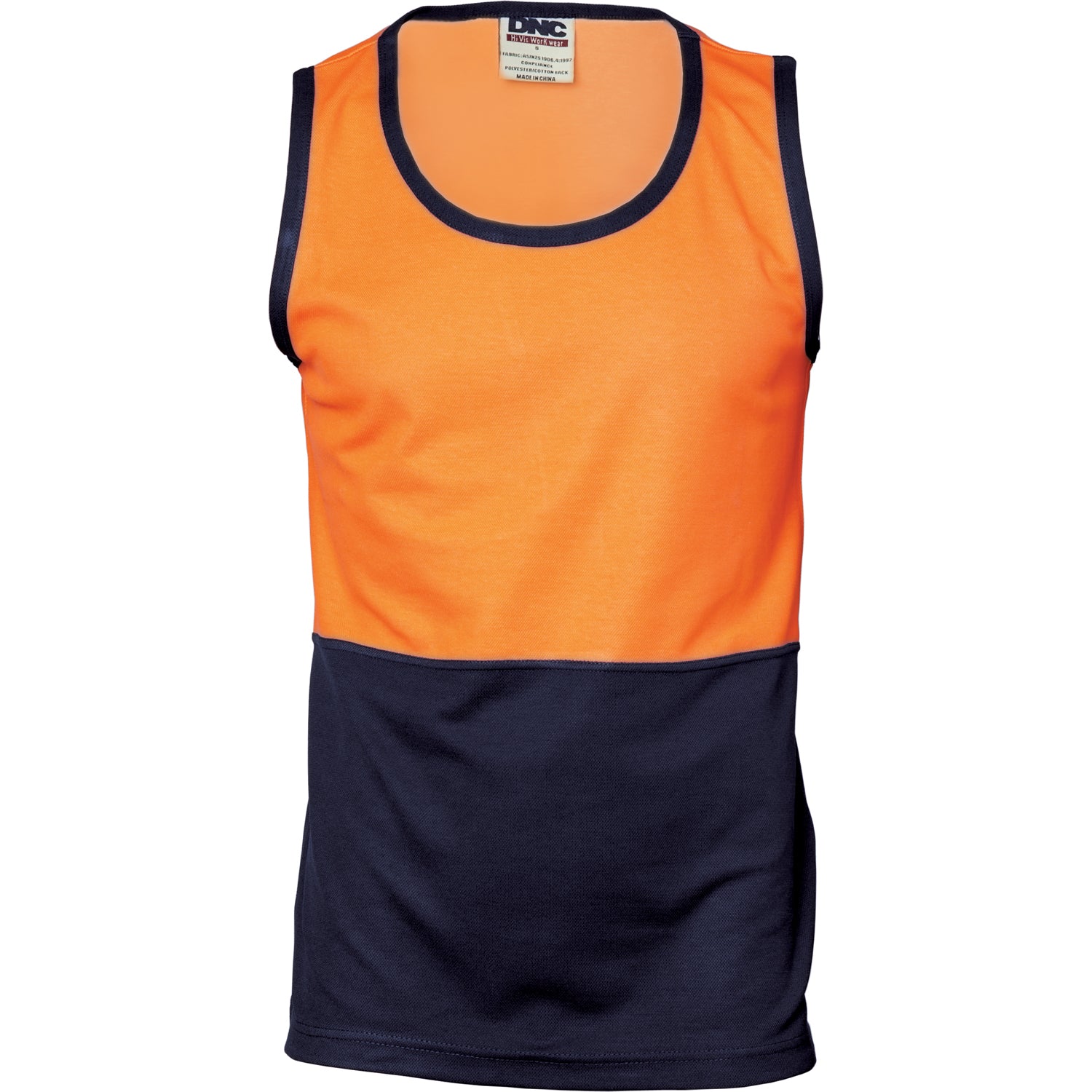Cotton Back Two Tone Singlet 3841DNCTone Singlet 3841