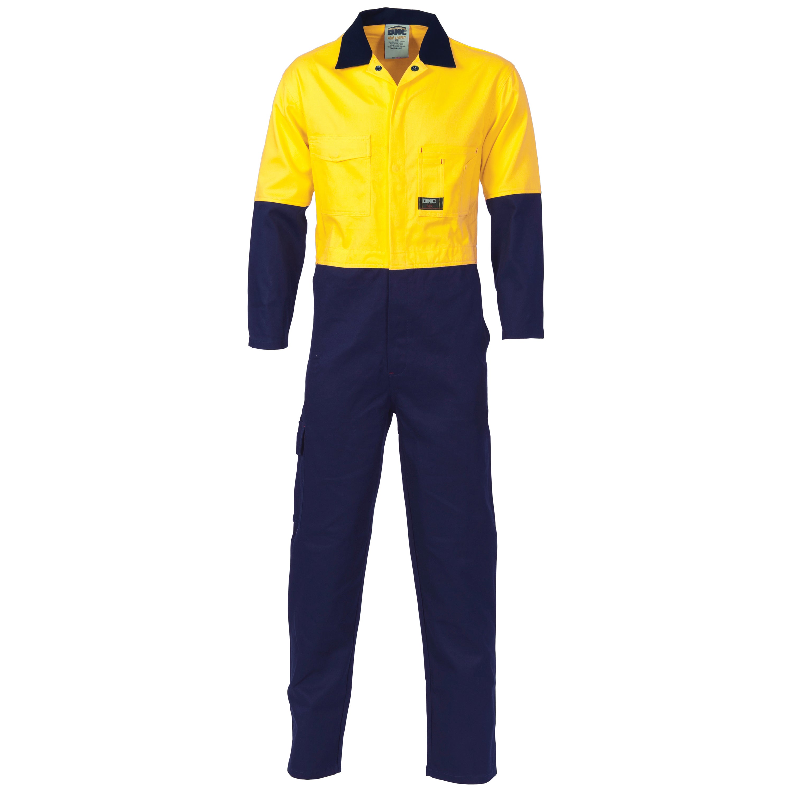 HiVis Two Tone Lightweight Cotton Coverall - 3852