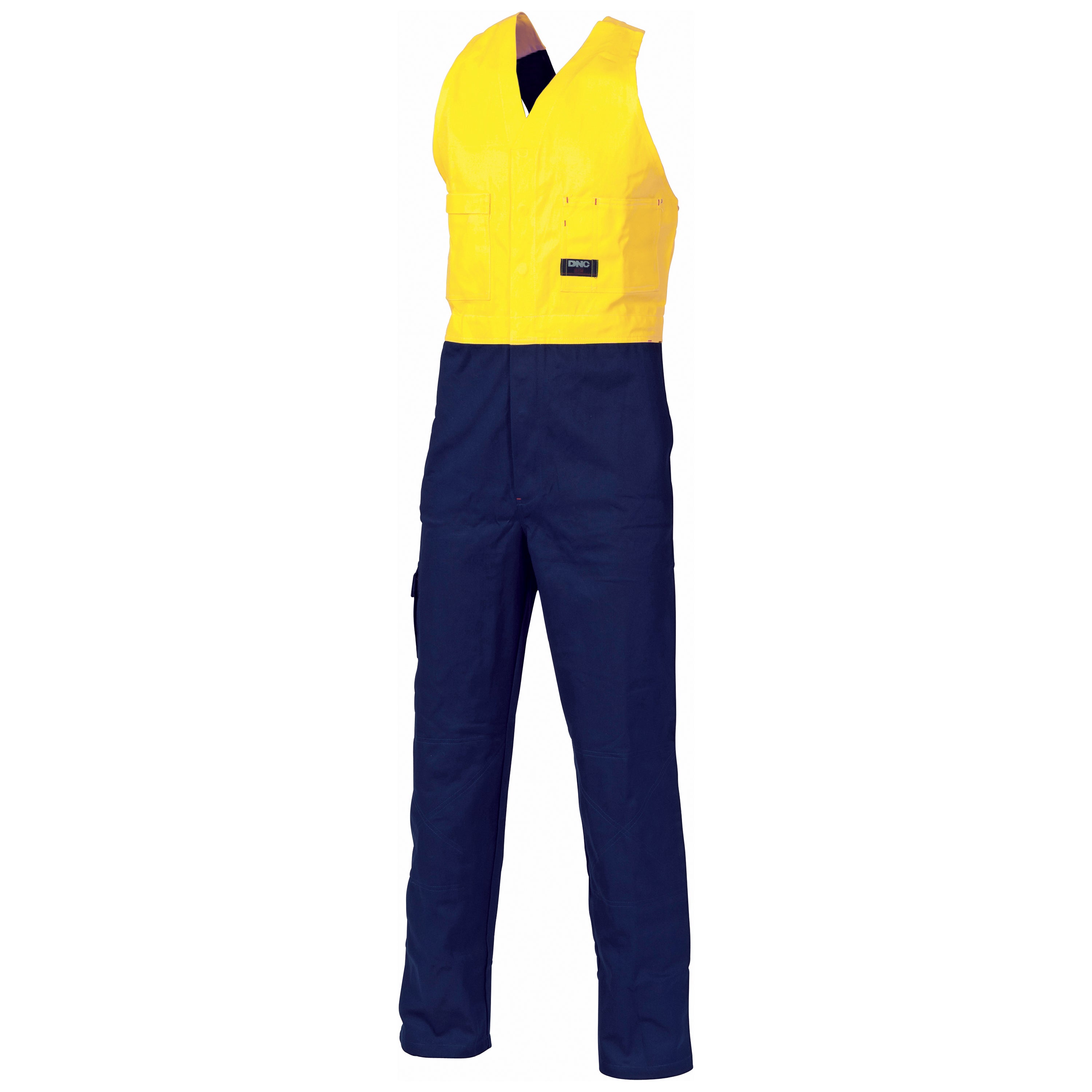 HiVis Two Tone Cotton Action Back Overall - 3853