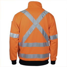 HiVis X Back 1/2 Zip Cotton Jumper – 3952
