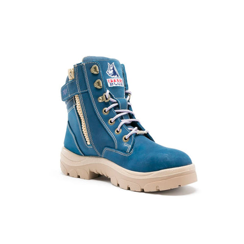 Steel Blue 512761 Southern Cross Ladies L/U Zip Safety BootSteel BlueSteel Blue 512761 Southern Cross Ladies