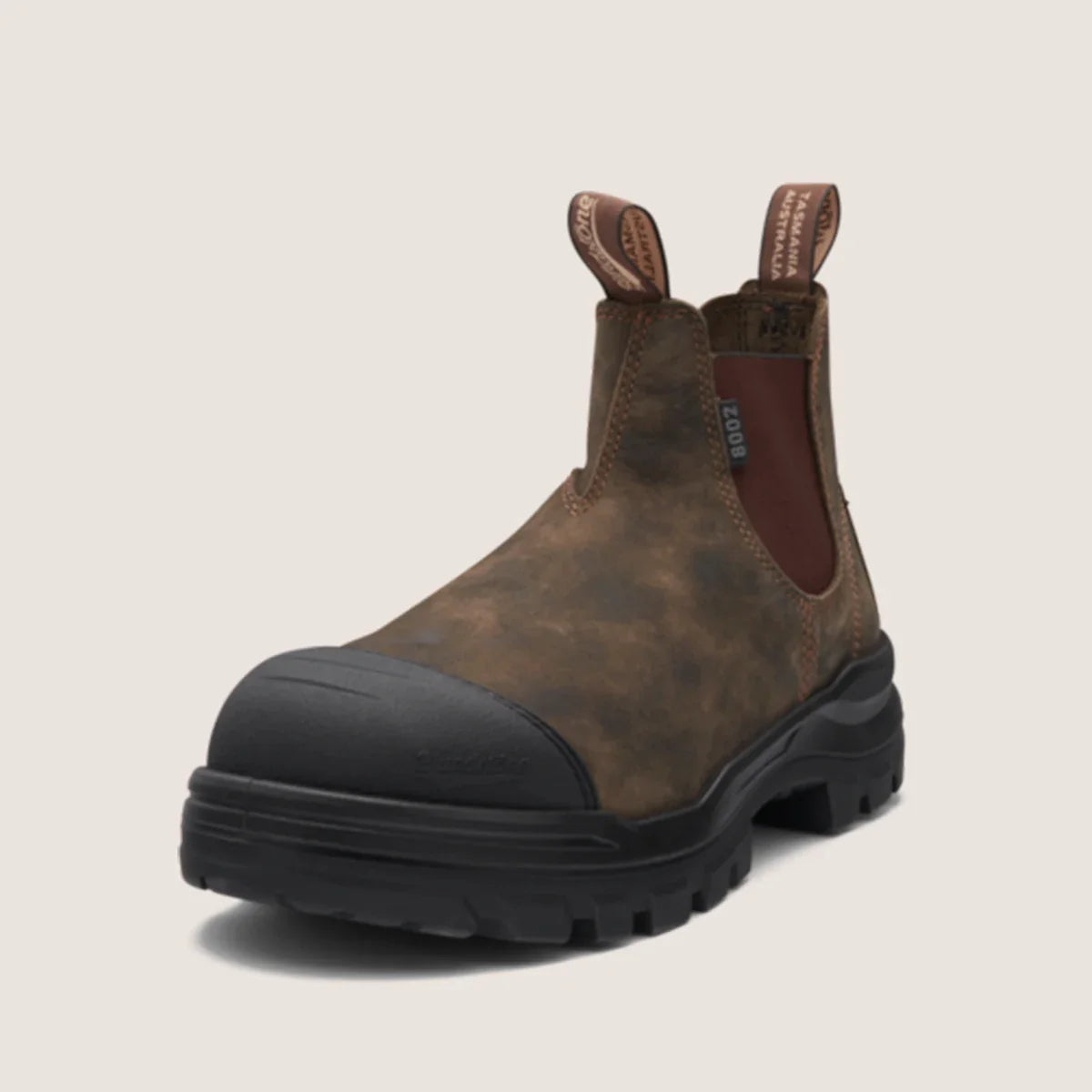 Blundstone 8002 Rotoflex - TPU Steel Safety - Rustic Brown - Unisex - BlundstoneBlundstone 8002 Rotoflex - TPU Steel Safety - Rustic Brown - Unisex - Elastic Side