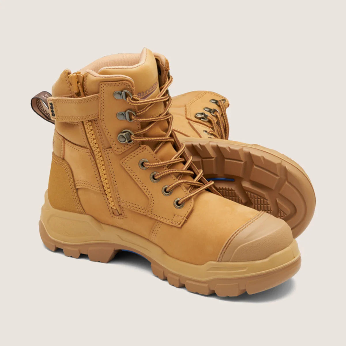 Blundstone 9060 Rotoflex - Rubber Steel Safety - Wheat - Unisex - 150MBlundstoneBlundstone 9060 Rotoflex - Rubber Steel Safety - Wheat - Unisex - 150Mm Zip Side