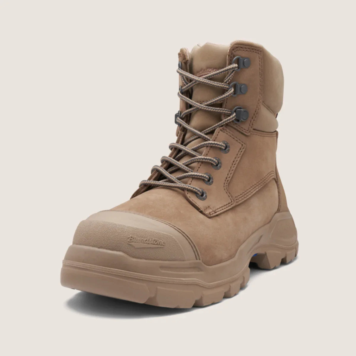 Blundstone 9063 Rotoflex - Rubber Steel Safety - Stone - Unisex - 150MBlundstoneBlundstone 9063 Rotoflex - Rubber Steel Safety - Stone - Unisex - 150Mm Zip Side
