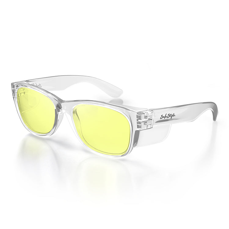 Safe Style CCY100 Classic Clear Frame Yellow Safety Glasses