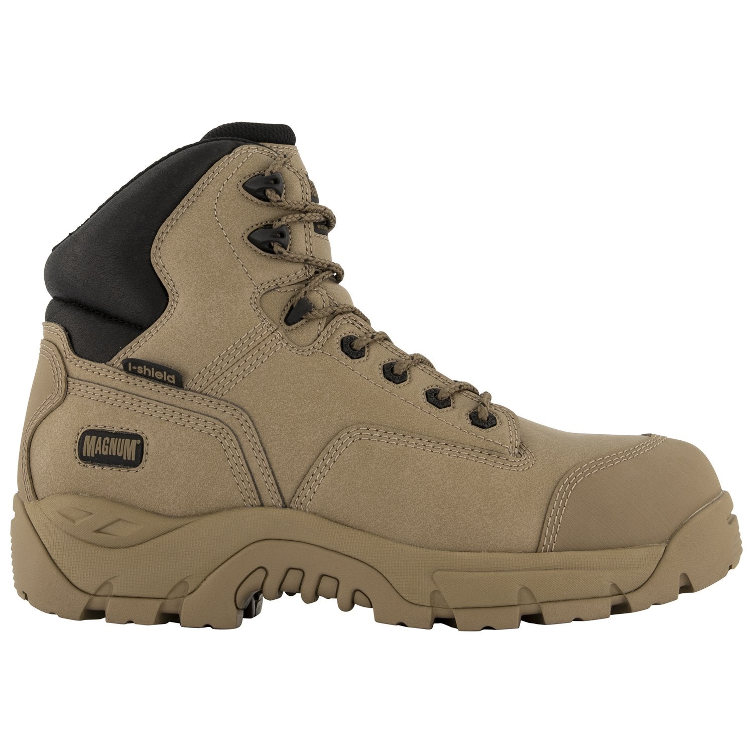 Magnum MPN150 Precision Max Safety Boot with Clarino microfibre upper and high traction outsole, designed for durability and protection.