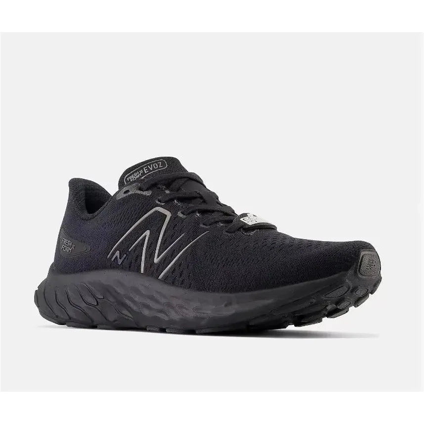 New Balance MEVOZSR3 Men's Evoz slip-resistant shoe with Fresh Foam X midsole, black.