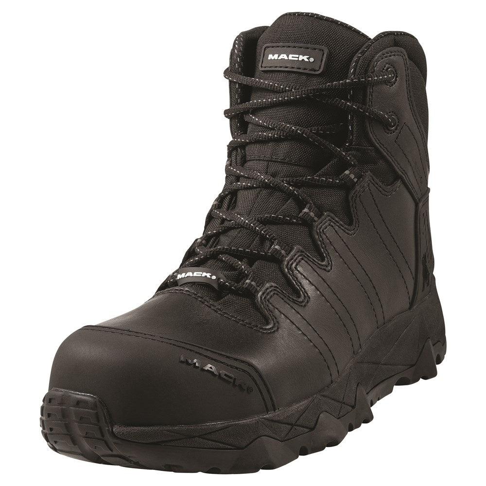 Mack Octane Zip Boot Safety Composite with composite toe cap, heat-resistant sole, and zip closure. Ideal for electricians and construction workers.
