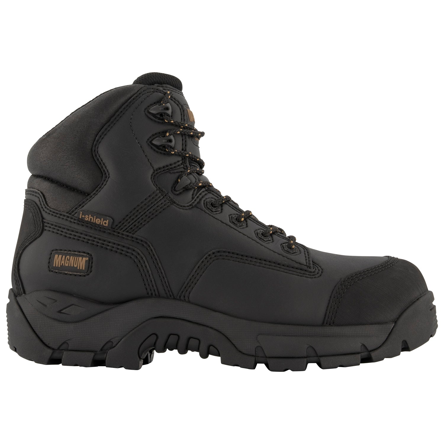 Magnum MPN100 Precision Max Safety Boot with durable microfibre upper and high traction rubber outsole.