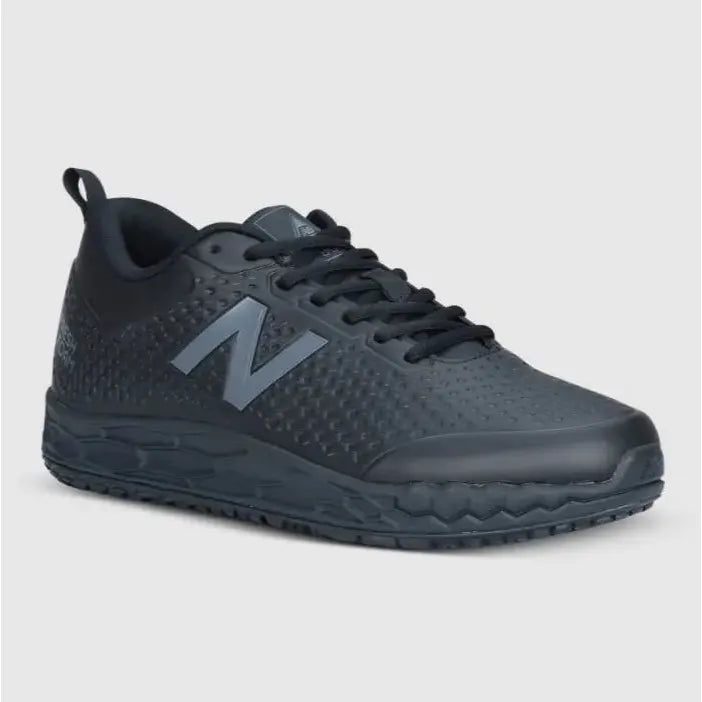 New Balance WID906SR ladies work shoe with slip-resistant outsole and water-repellant Hyposkin upper.