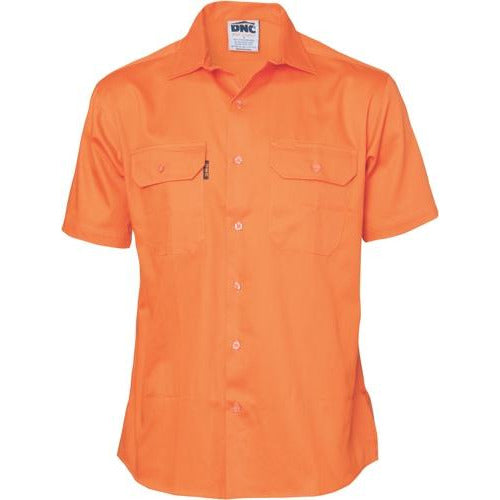 Cotton Drill Work Shirt - Short Sleeve 3201DNCCotton Drill Work Shirt - Short Sleeve 3201