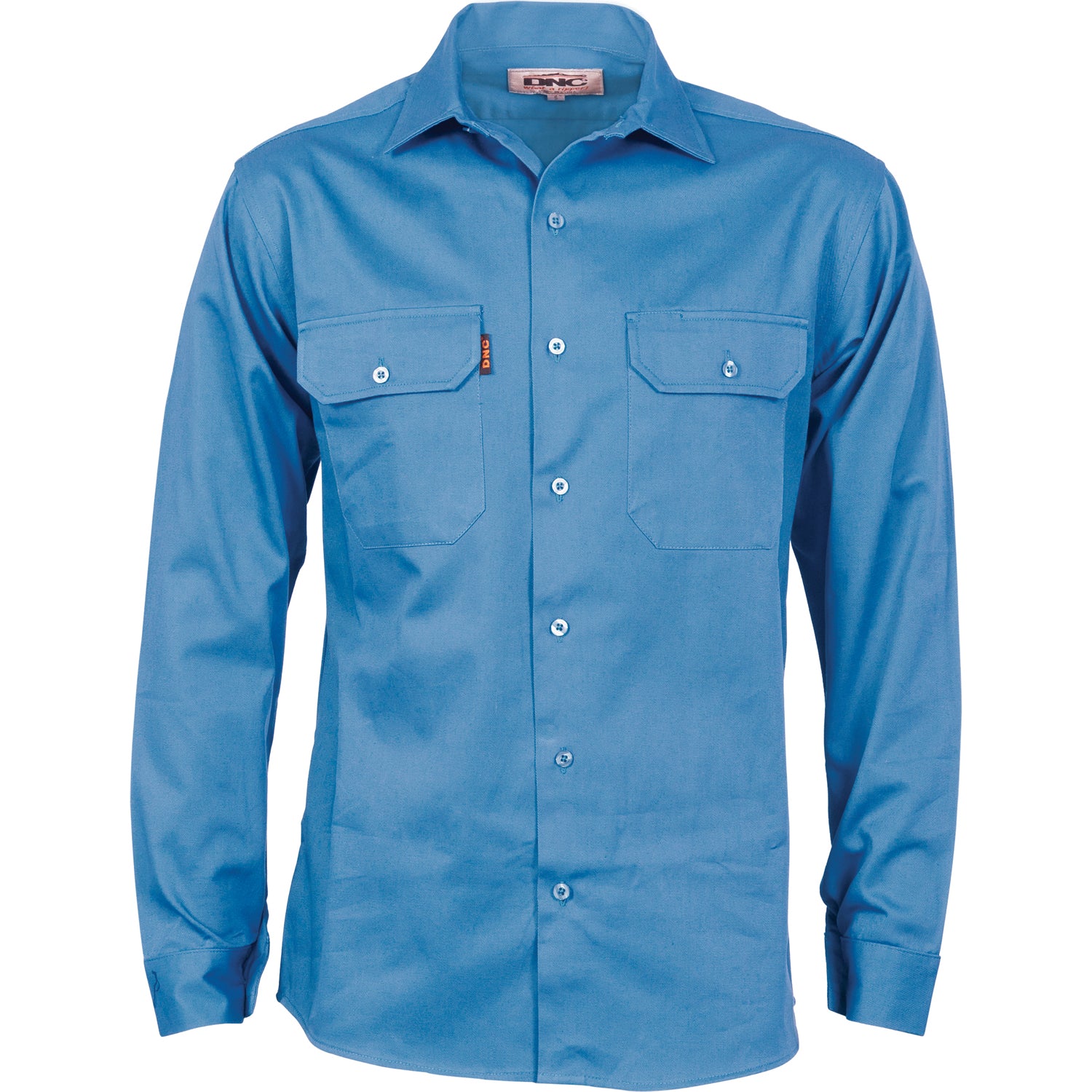 Cotton Drill Work Shirt With Gusset Sleeve - Long Sleeve 3209DNCGusset Sleeve - Long Sleeve 3209