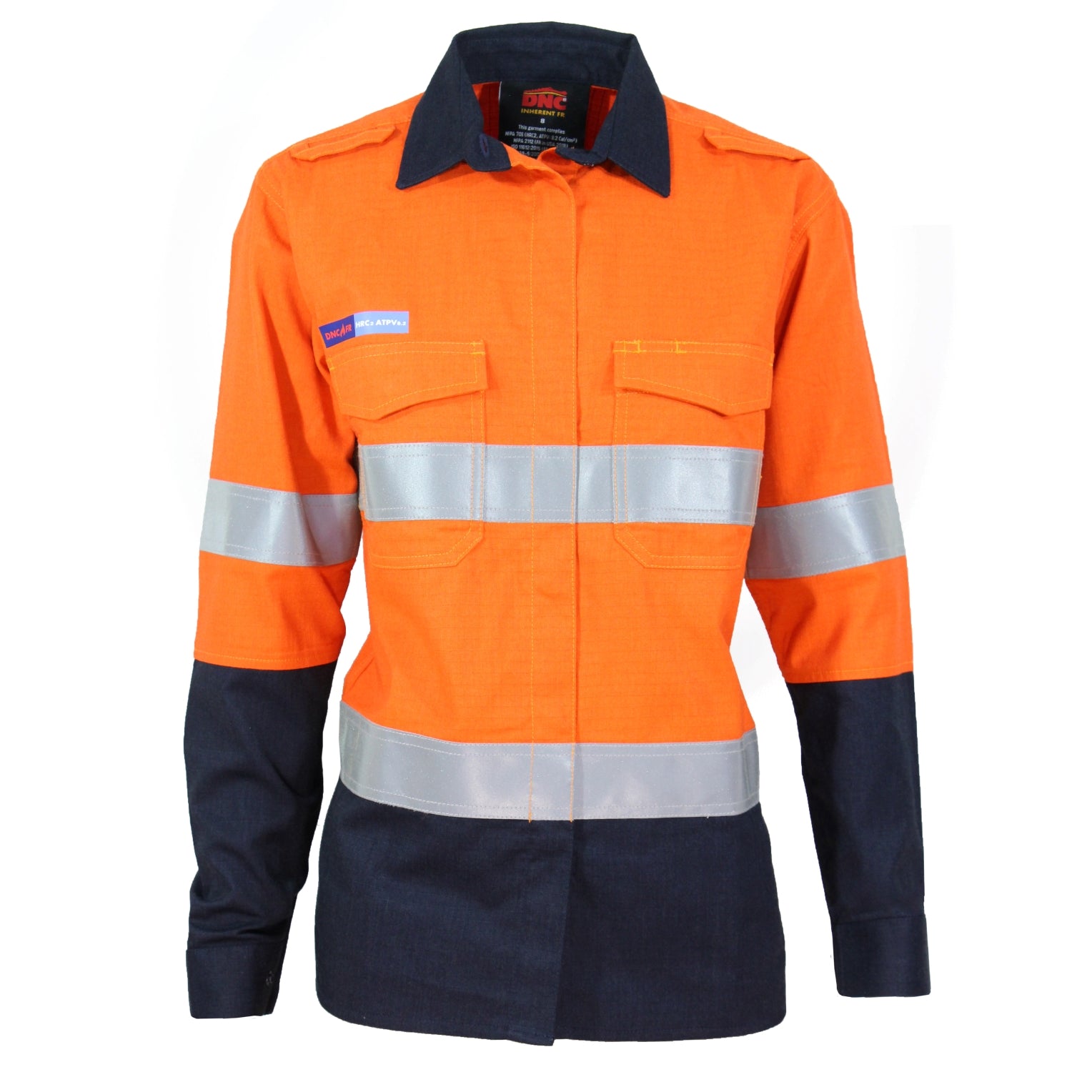 Ladies Inherent FR PPE2 2 Tone Taped Shirt - 3457DNCLadies Inherent FR PPE2 2 Tone Taped Shirt - 3457