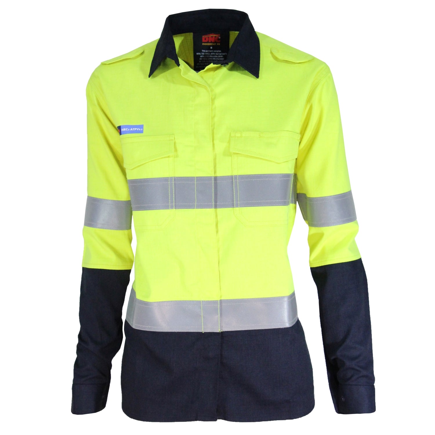 Ladies Inherent FR PPE2 2 Tone Taped Shirt - 3457DNCLadies Inherent FR PPE2 2 Tone Taped Shirt - 3457