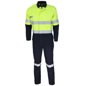 Inherent Flame Retardant 2 Tone Taped Coveralls - 3481DNCInherent Flame Retardant 2 Tone Taped Coveralls - 3481