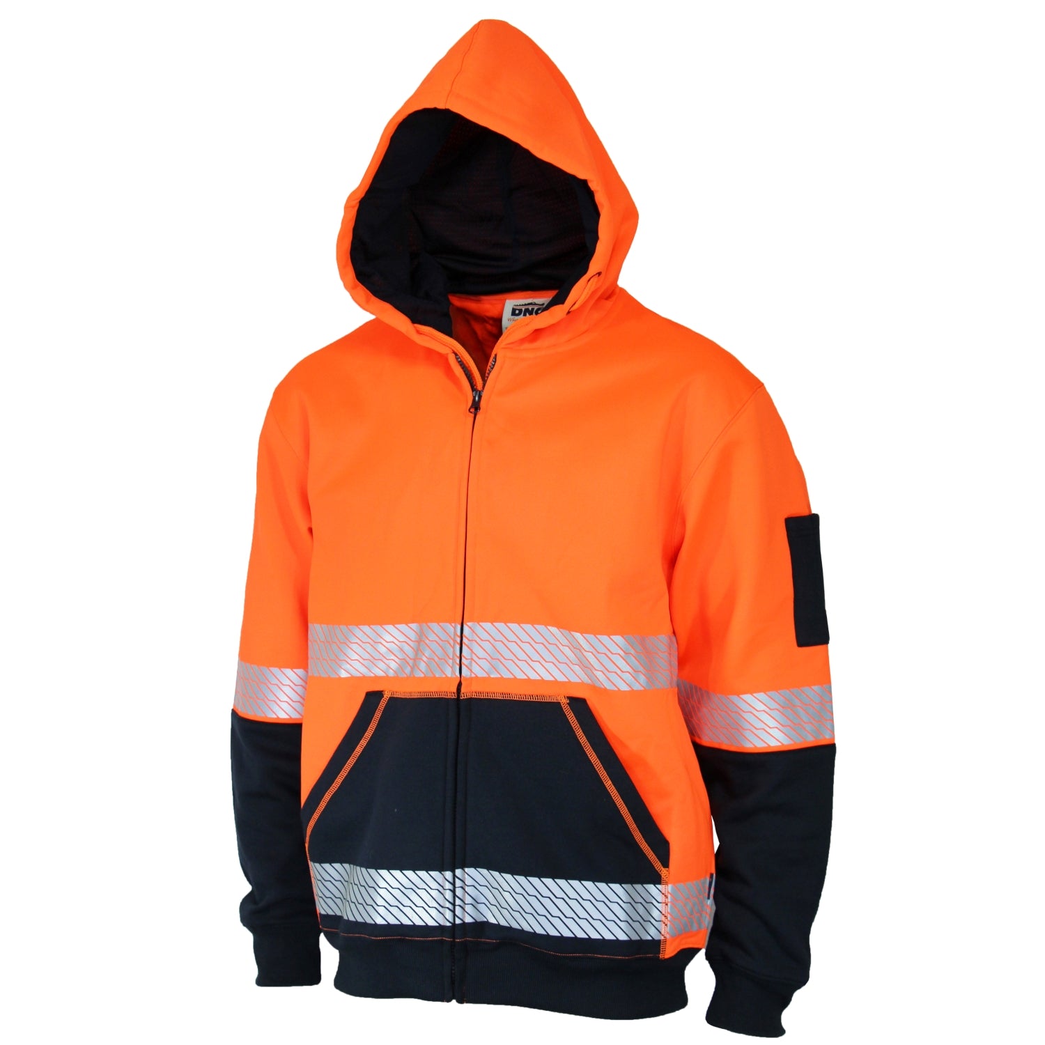 HiVis Segmented Tape Full Zip Hoodie - 3530DNCHiVis Segmented Tape Full Zip Hoodie - 3530