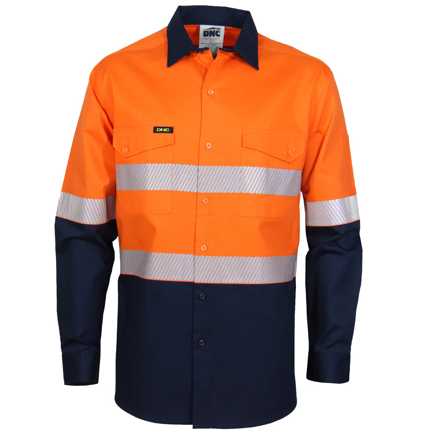 HiVis 2 Tone Segmented Taped Coolight Shirt - 3648DNCHiVis 2 Tone Segmented Taped Coolight Shirt - 3648