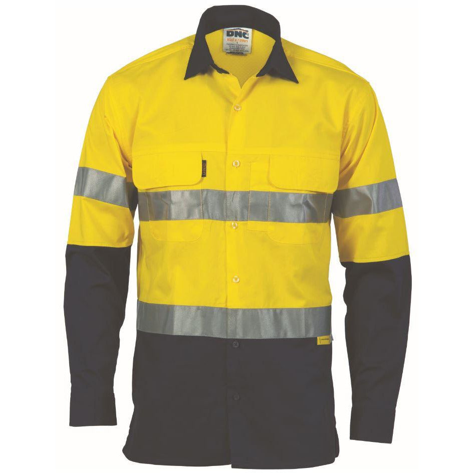 HiVis 3-Way Cool 2Tone Cool-Breeze Taped Cotton Shirt