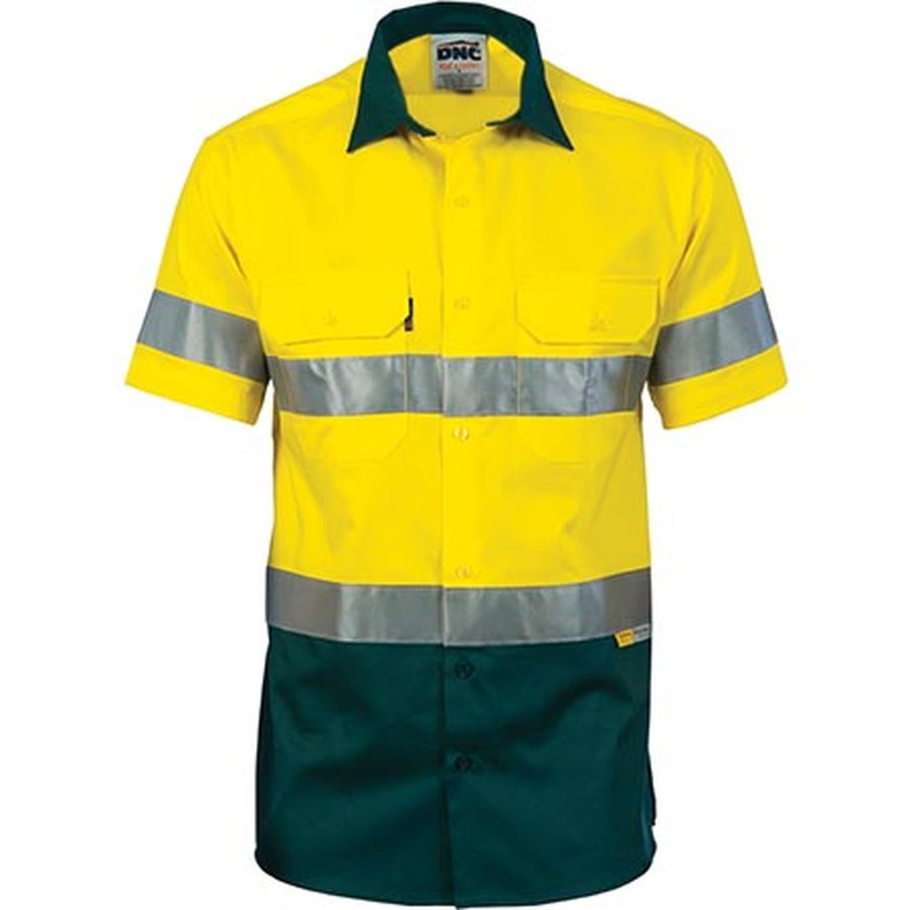HiVis Cool-Breeze Cotton Shirt with 3M 8906 R/Tape Short Sleeve - 3887DNCHiVis Cool-Breeze Cotton Shirt