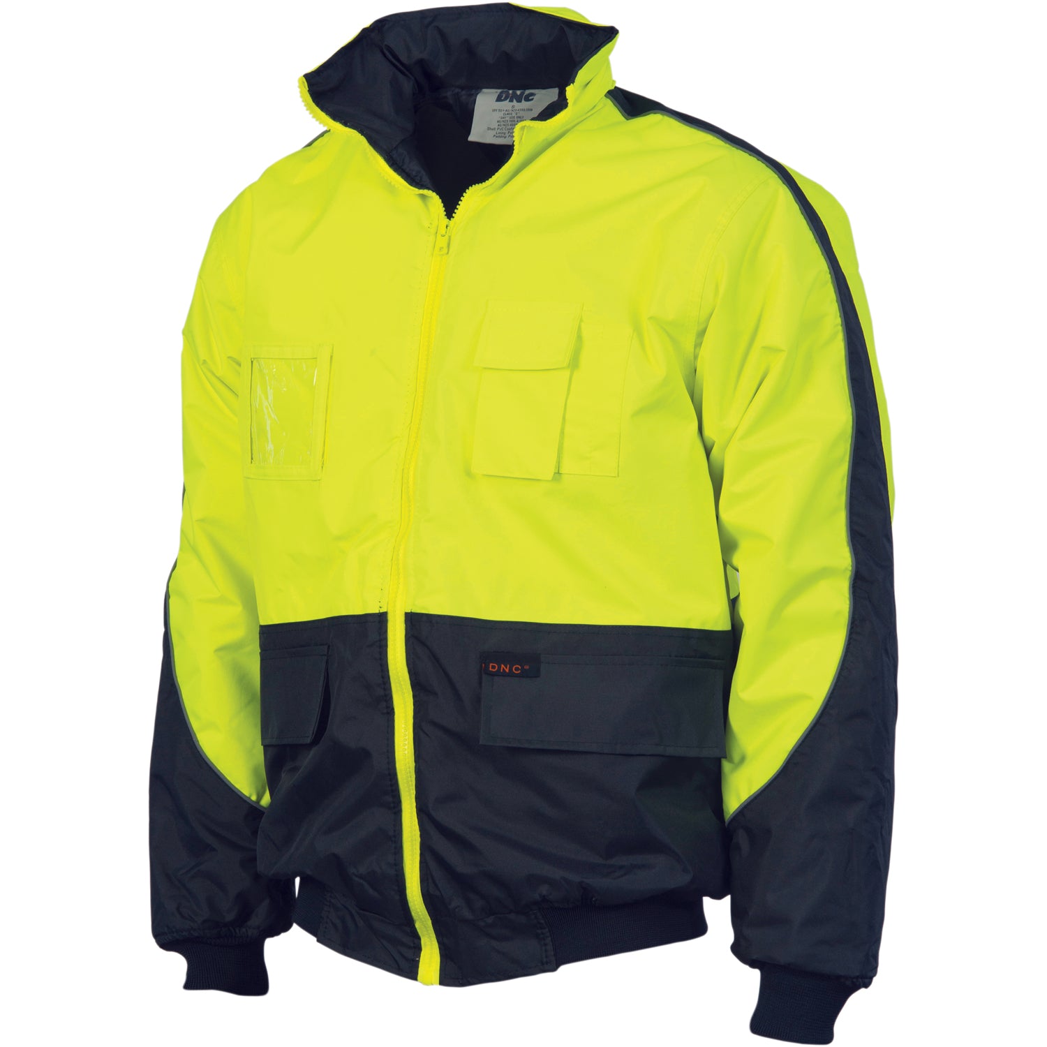 HiVis Contrast Bomber Jacket | 3991DNCHiVis Contrast Bomber Jacket