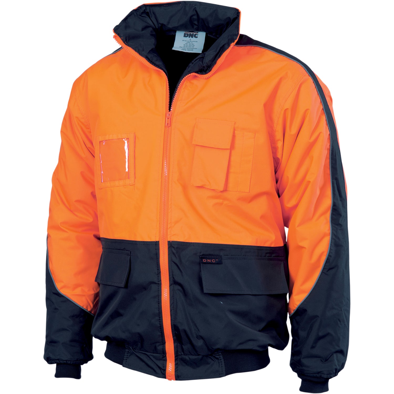 HiVis Contrast Bomber Jacket | 3991DNCHiVis Contrast Bomber Jacket