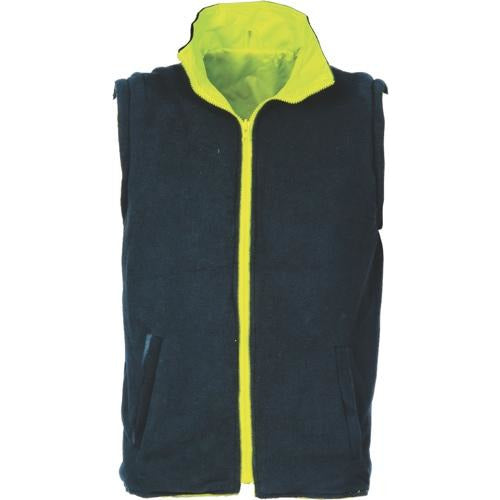 HiVis Cross Back Day/Night “4 in 1” Zip Off Sleeve Reversible Vest 399DNCHiVis Cross Back Day/Night “4