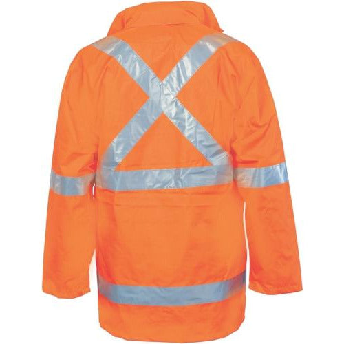 HiVis Cross Back D/N “6 in 1” Rain Jacket 3999DNC1” Rain Jacket 3999