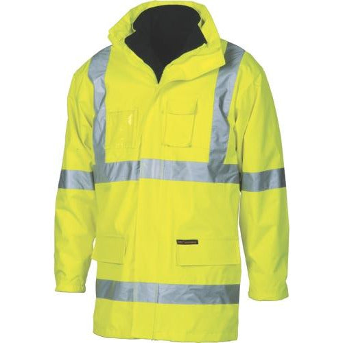 HiVis Cross Back D/N “6 in 1” Rain Jacket 3999DNC1” Rain Jacket 3999