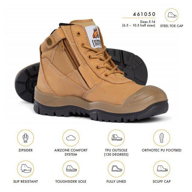 Mongrel 461050 Scuff Cap Zip Safety BootMongrel BootsMongrel 461050 Scuff Cap Zip Safety Boot