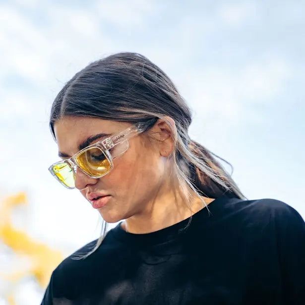 Safe Style FCY100 Fusions Clear Frame Yellow Safety Glasses