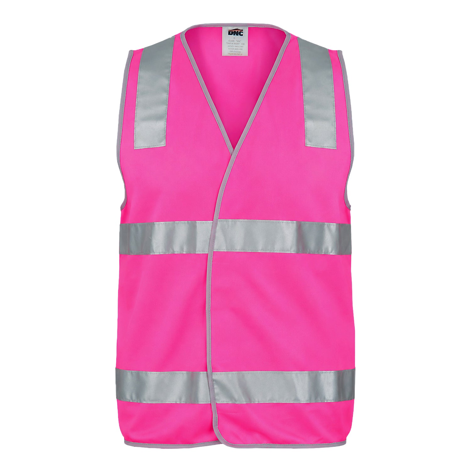 Day/Night Safety Vest with Hoop & Shoulder Reflective Tape 3503