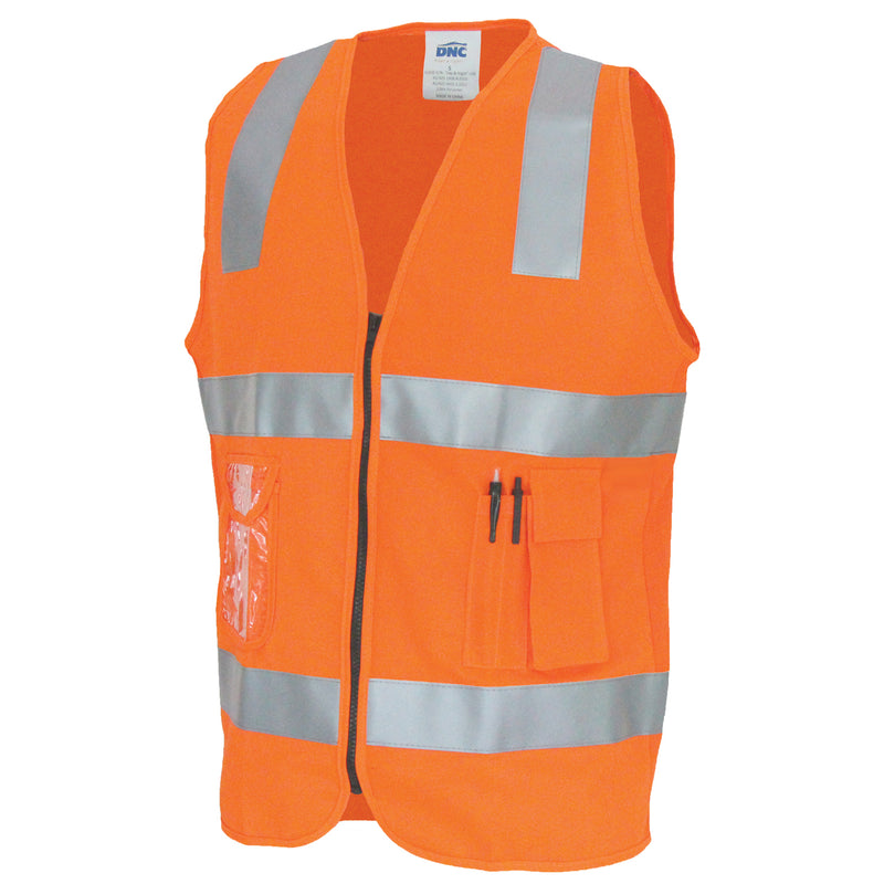 Day/Night Side Panel Safety Vest with Generic R/Tape 3507