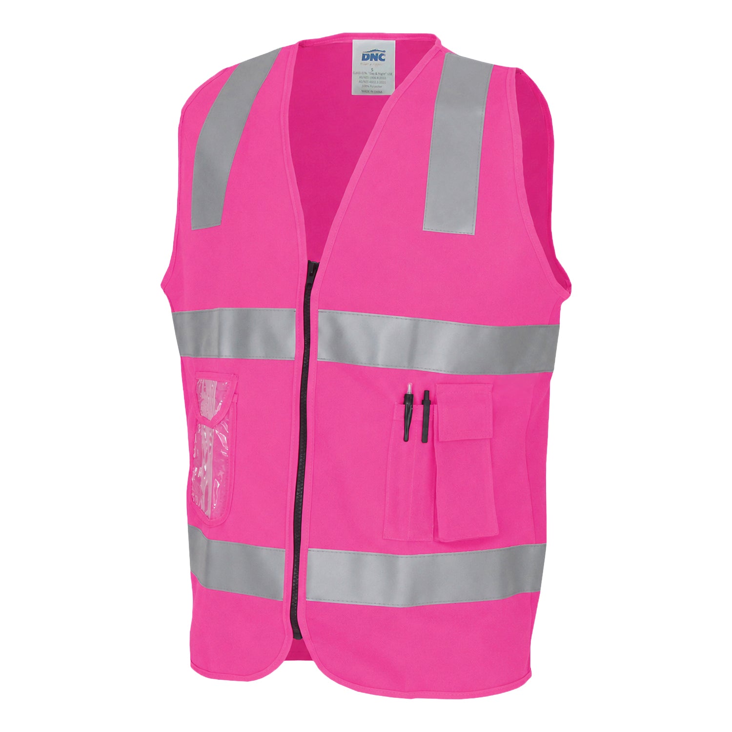 Day/Night Side Panel Safety Vest with Generic R/Tape 3507
