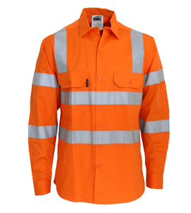 HiVis L/W CSR R/Tape VIC Rail Shirt- LS 3741
