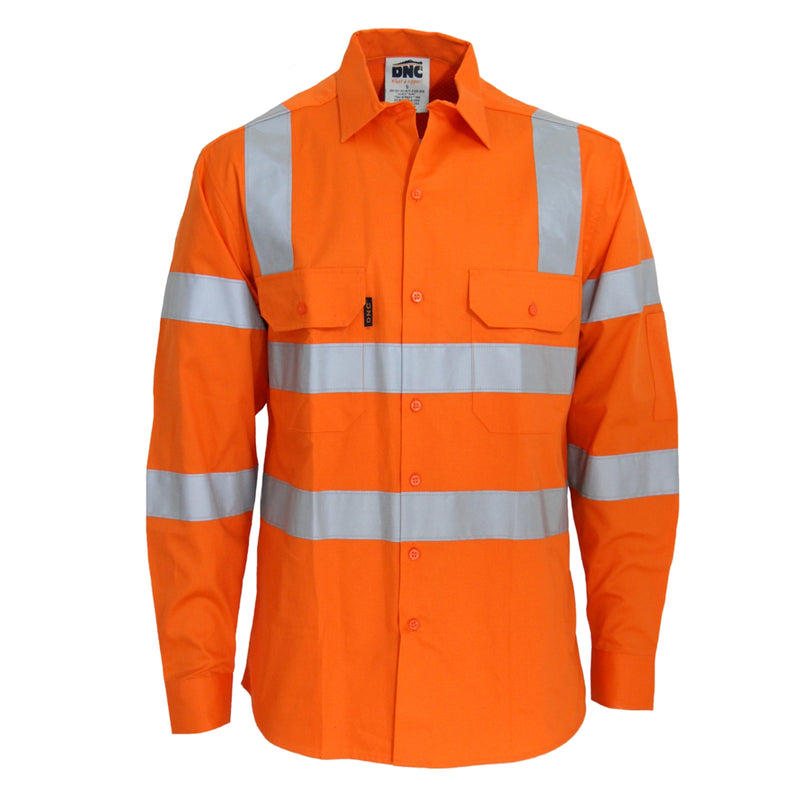 HiVis L/W CSR R/Tape VIC Rail Shirt- LS 3741