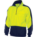 HiVis 2 Tone 1/2 Zip Hi-Neck Panel Fleecy Windcheater 3823DNCHiVis 2 Tone 1/2 Zip