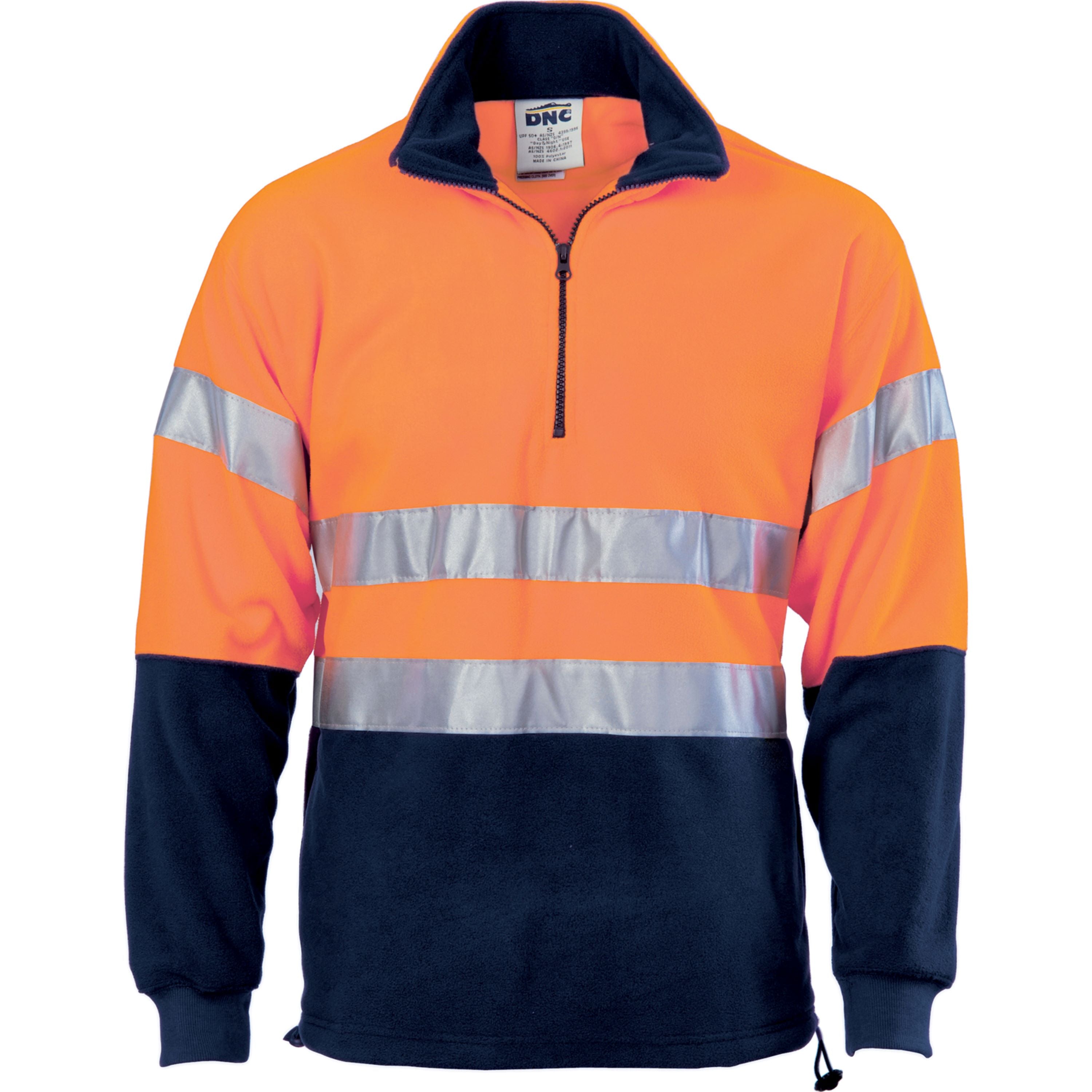 HiVis 1/2 Zip Polar Fleece w/Tape 3829DNCHiVis 1/2 Zip Polar Fleece