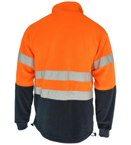 HiVis two tone full zip polar fleece with Reflective Tape 3830