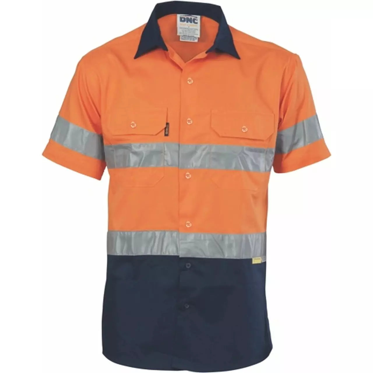 Hi Vis 190gsm Shirt w/Hoop Style Tape Short Sleeve - 3833DNC/Hoop Style Tape Short Sleeve - 3833